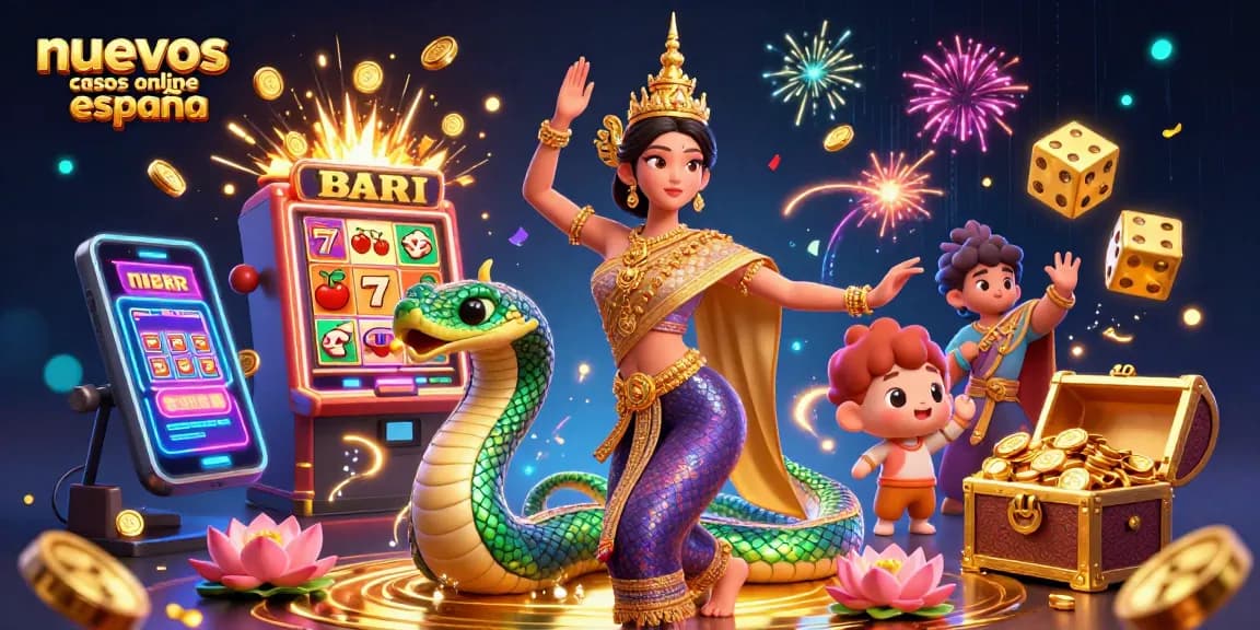 Experience the excitement of nuevos casinos online españa with vibrant casino elements and festive energy.