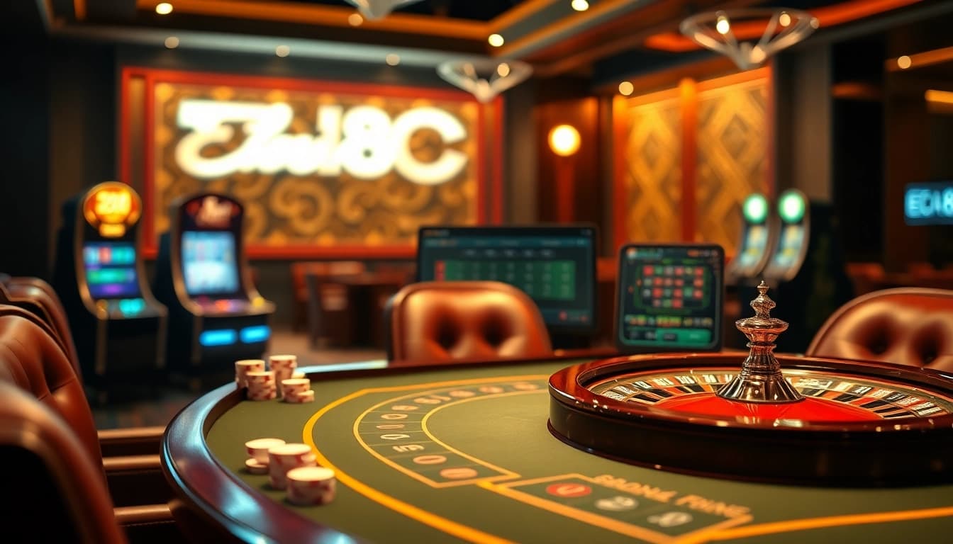 Experience the thrill of betting at EE88 with an engaging online casino table and luxurious atmosphere.