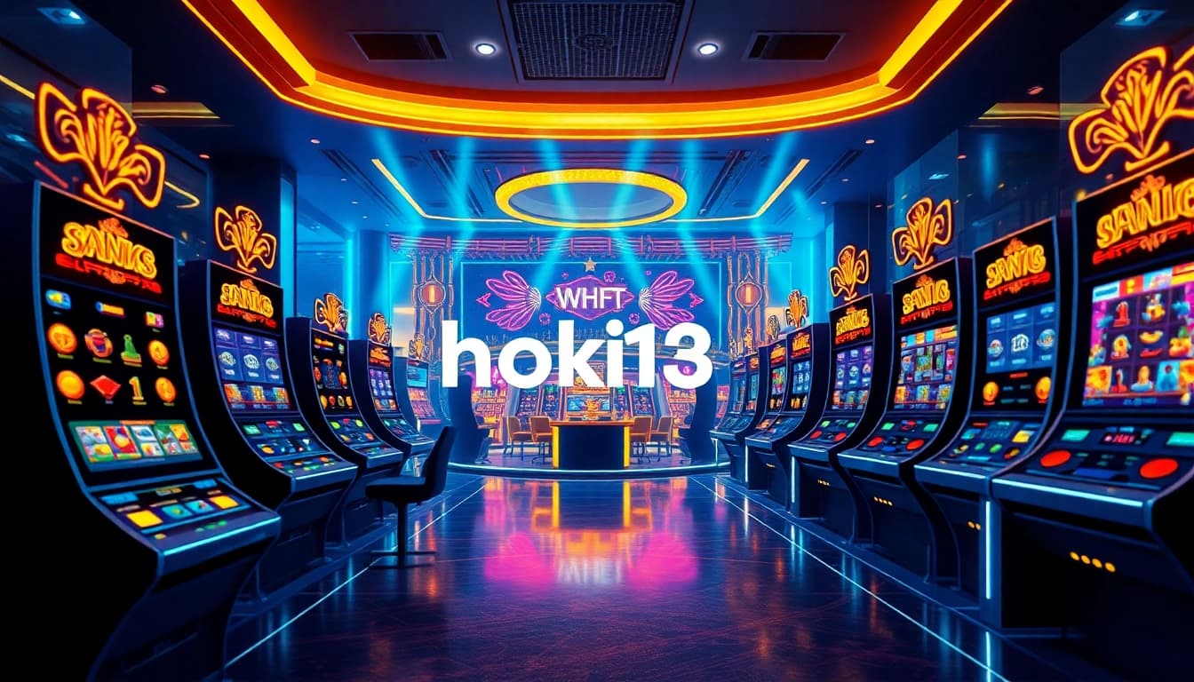 Exciting digital gaming experience with hoki138 slot machines and vibrant graphics.