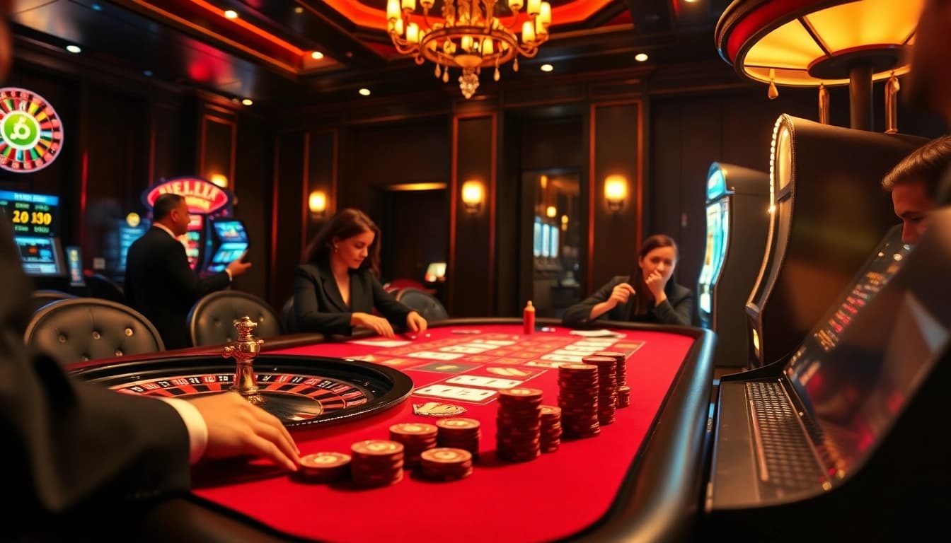 Experience the excitement of nohu table games with elite players strategizing their next bets.