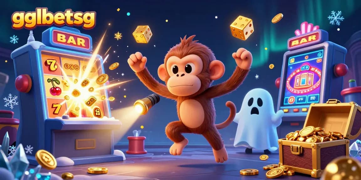 Experience dynamic gglbetsg esports betting with golden coins and playful characters in a rich 3D scene.