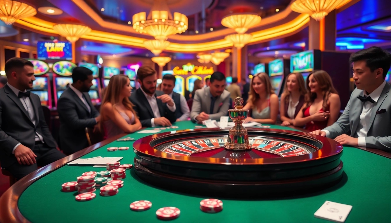 Experience excitement at 79king's premier casino tables with roulette and vibrant poker chips.