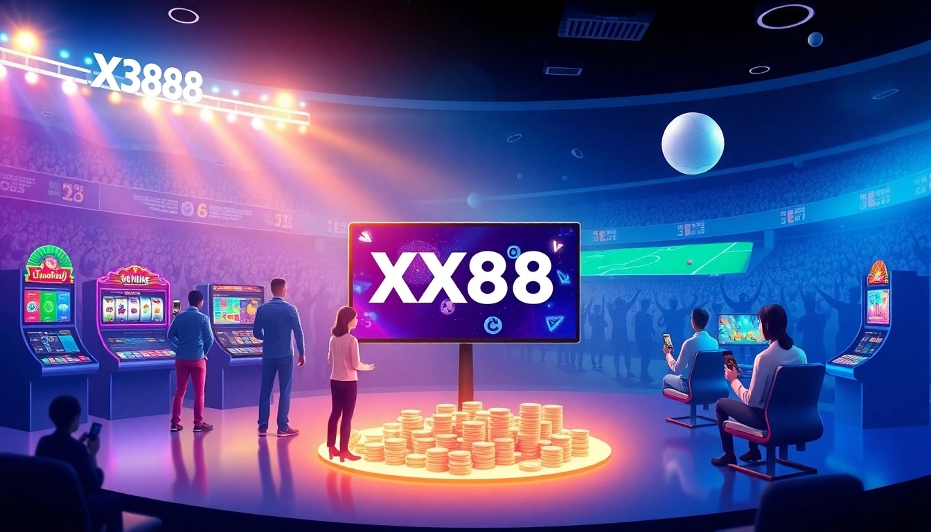 Exciting online gaming experience at XX88, showcasing diverse betting options and vibrant atmosphere.