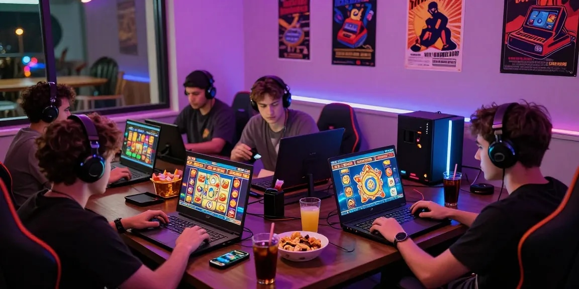 Players engaging with credit card casinos atdea.org.uk in a lively gaming atmosphere with vibrant visuals and cozy surroundings.
