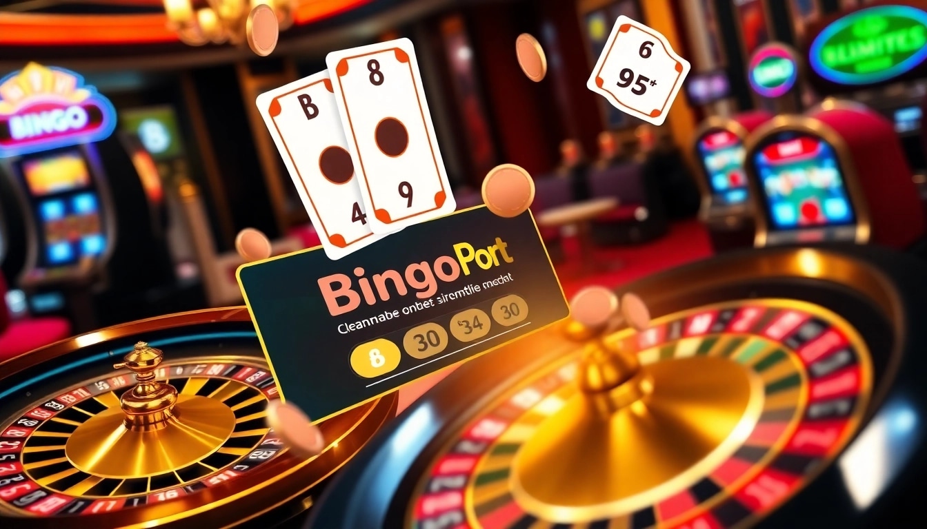 BingoPort review showcasing an engaging online bingo interface with bonus rewards and casino elements.