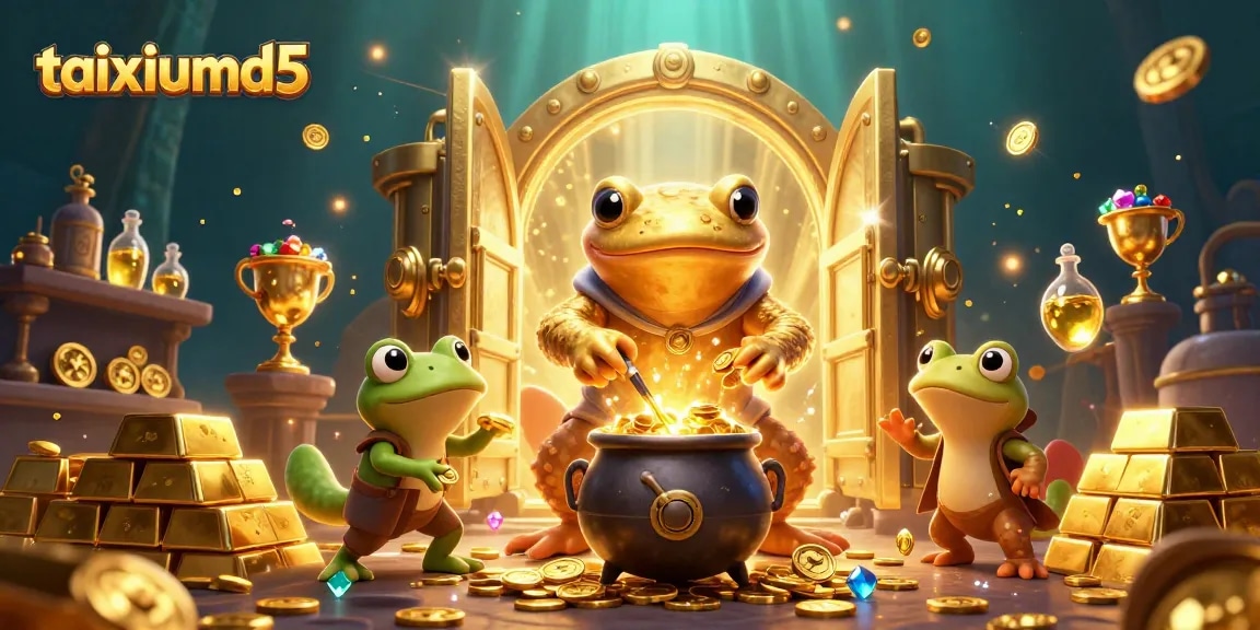 Experience gaming excitement with taixiumd5's 3D interactive alchemist scene, showcasing gold transformation and fortune.