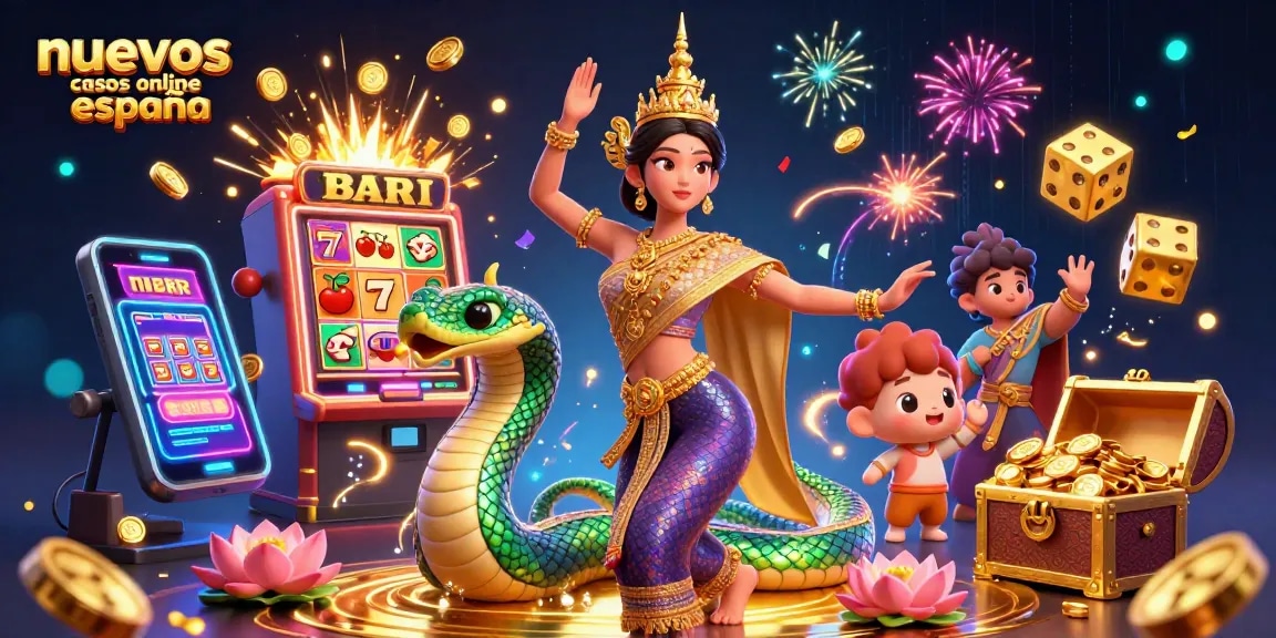 Experience the excitement of nuevos casinos online españa with vibrant casino elements and festive energy.