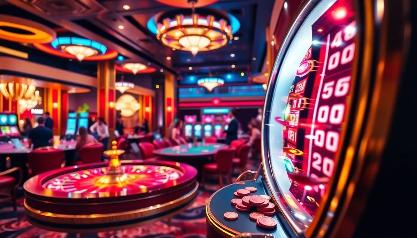 Experience excitement at a 슬롯사이트 with vibrant slot machines and thrilling casino action.