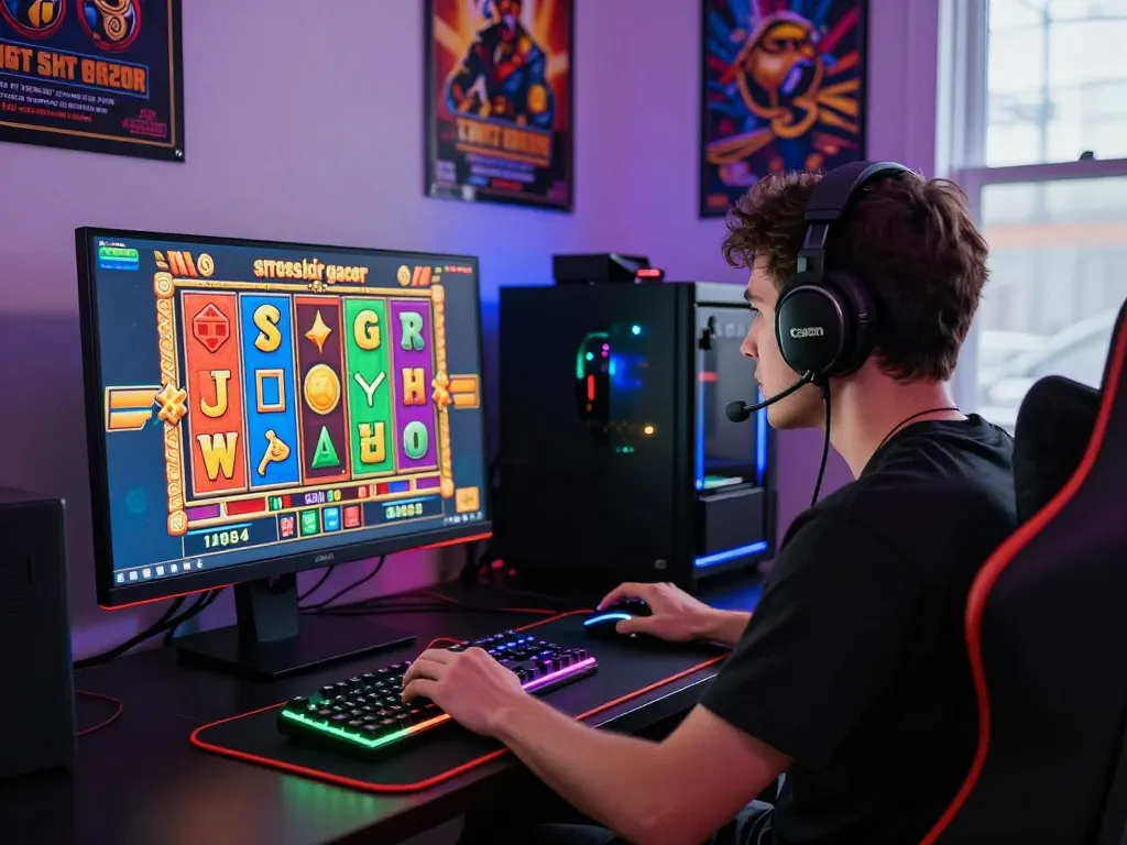 Rasakan kegembiraan situs slot gacor dalam pengaturan permainan dinamis dengan gulungan slot yang berwarna-warni dan atmosfer yang imersif.