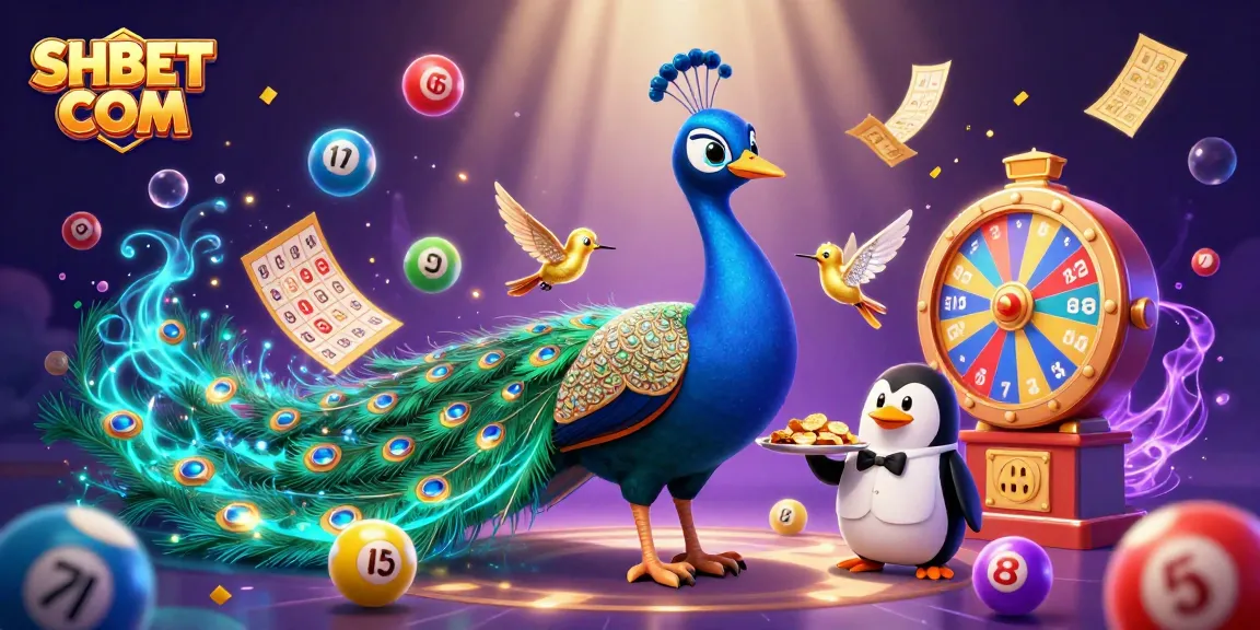 Experience thrilling wins at SHBET COM, showcasing dynamic lottery elements and lively characters.