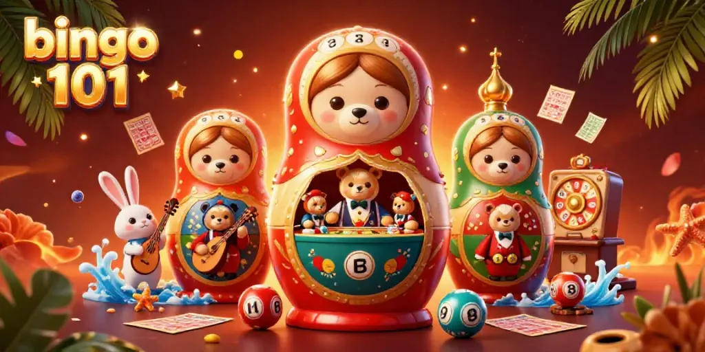 Experience real-money fun with bingo 101 including exciting bingo balls and cards.
