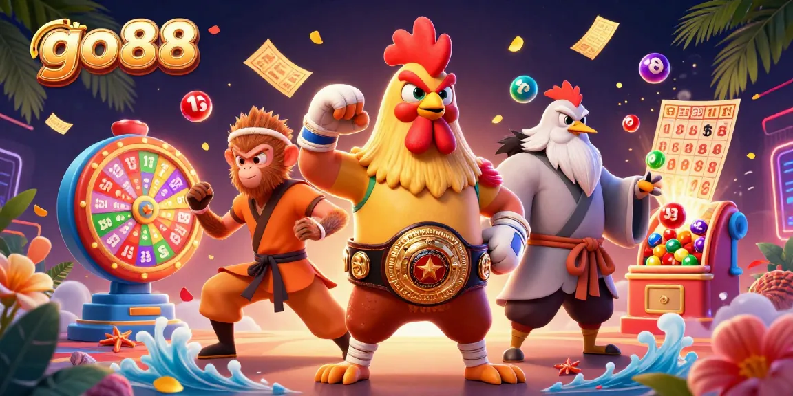 Engage with go88 online lottery action featuring explosive prizes, vibrant colors, and dynamic game elements.