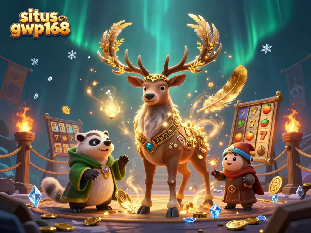 Slot gacor dan simbol keberuntungan di situs gwp168, sebuah ilustrasi permainan online yang menarik.