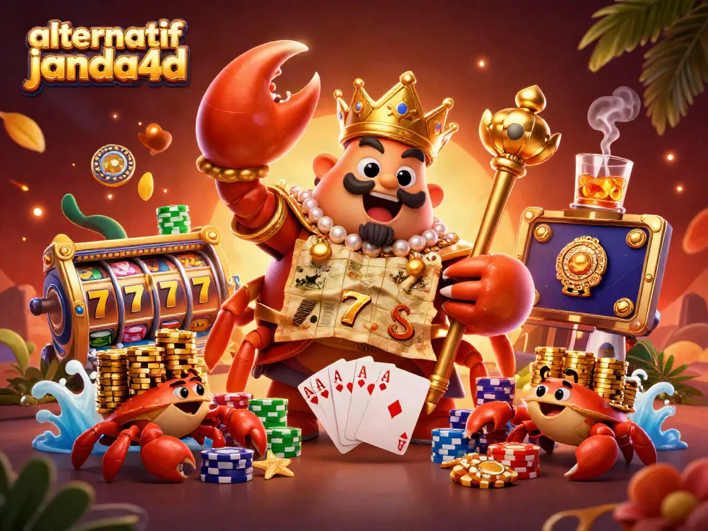 Permainan menarik dengan alternatif janda4d dan karakter 3D kekaisaran kepiting emas.