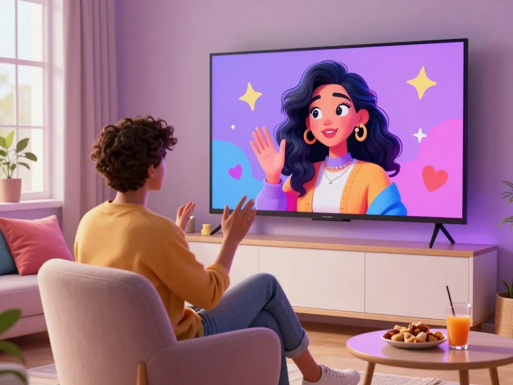 Engaging ai chat nsfw interaction in a cozy virtual space with playful character details.