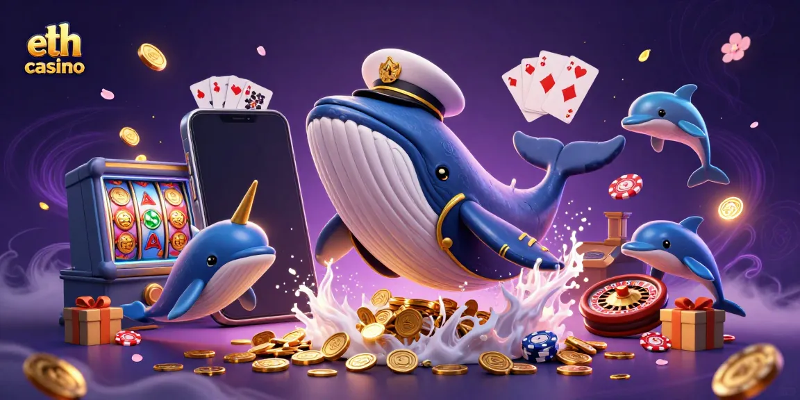Engage in the eth casino experience with animated characters and vibrant game elements.