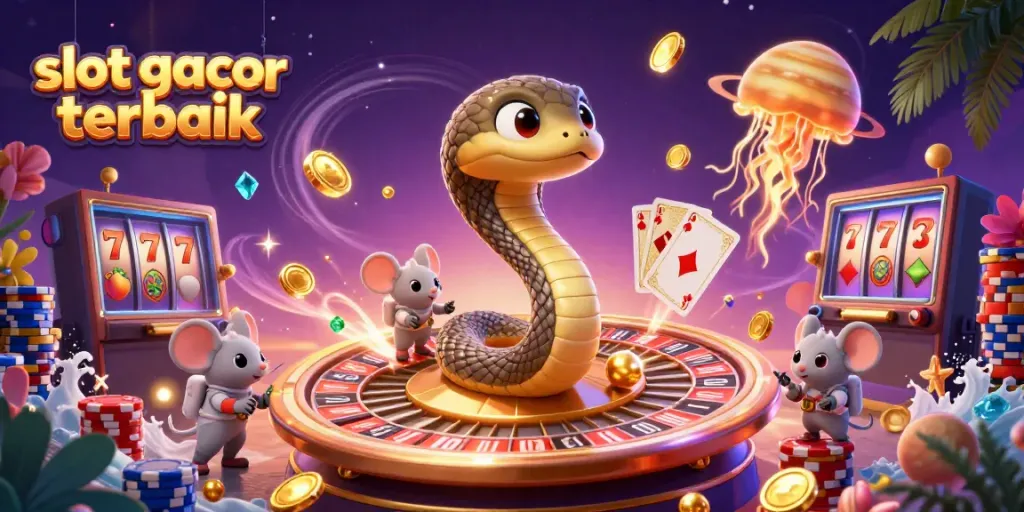 Jelajahi slot gacor terbaik dengan visual interaktif dan meriah, taruhan menarik di ruang luar angkasa.