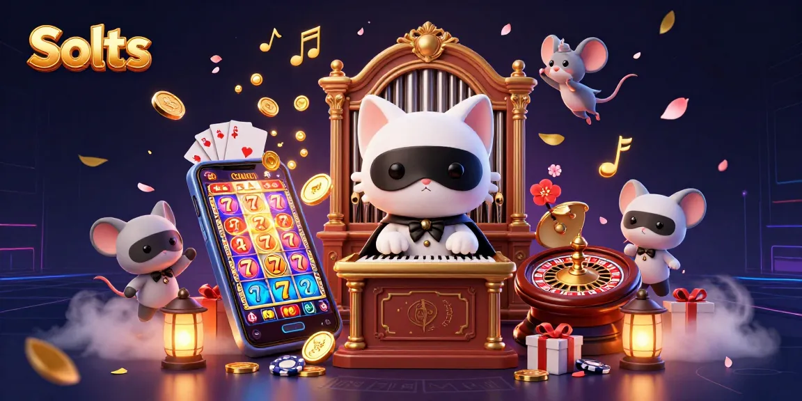 Engage in thrilling Slots gameplay with dynamic characters in a vibrant casino setting.