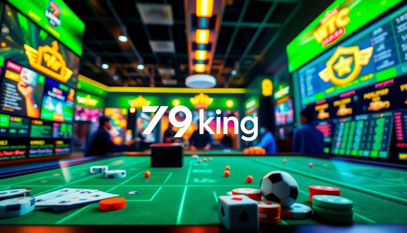 Dynamische online speelomgeving met 79king-interface en spannende actie-elementen.