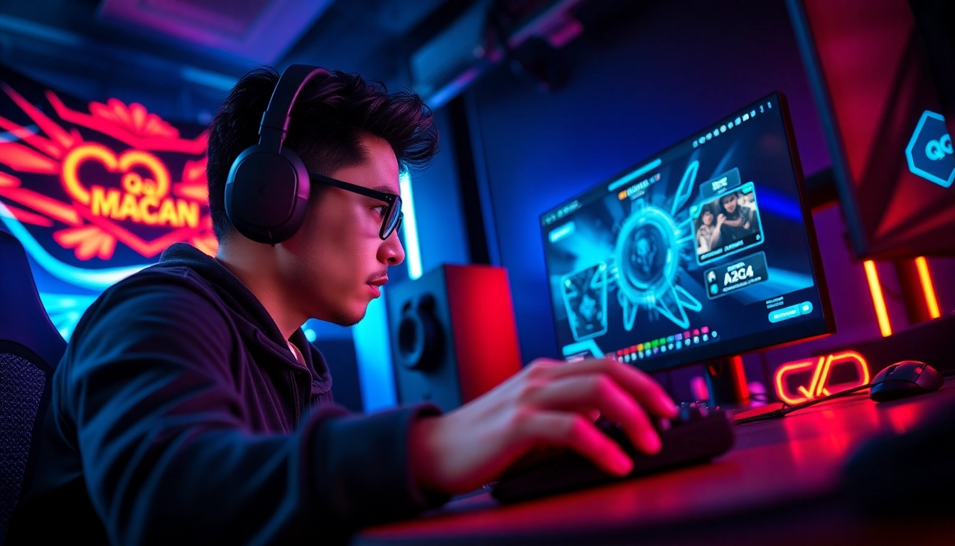 Rasakan keseruan qq macan game melalui gamer profesional dengan setup gaming canggih.