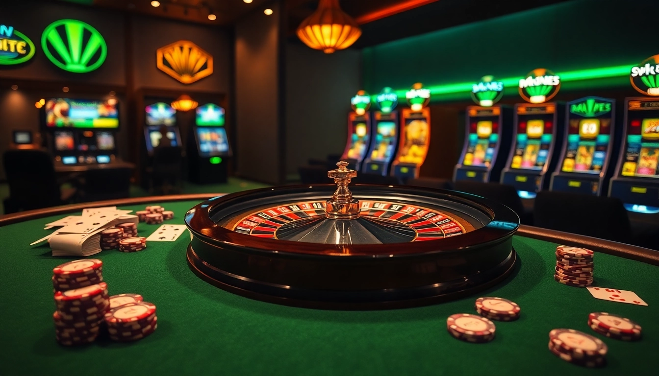 Kjc solutions enhances the casino experience with exciting roulette and vibrant poker chips.