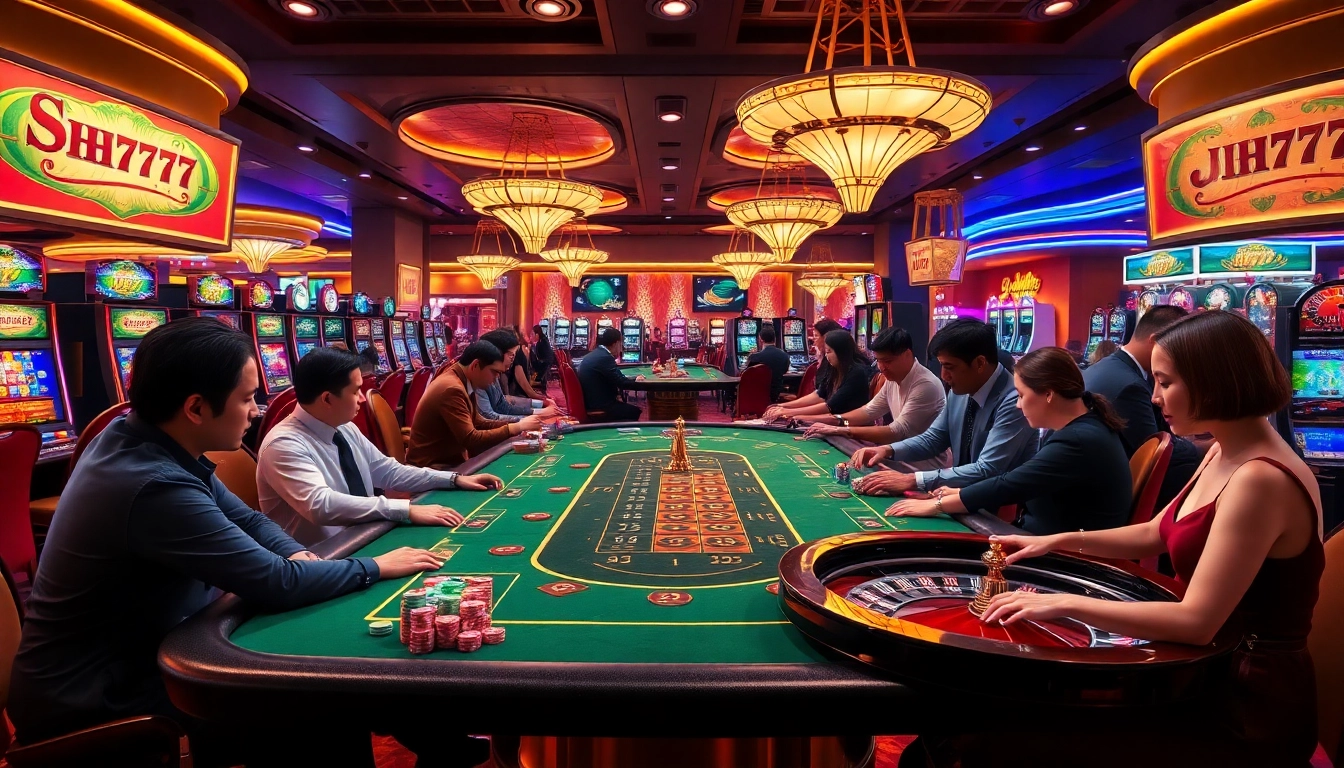 Experience the excitement of IH777 in a luxurious casino environment with players enjoying thrilling games.