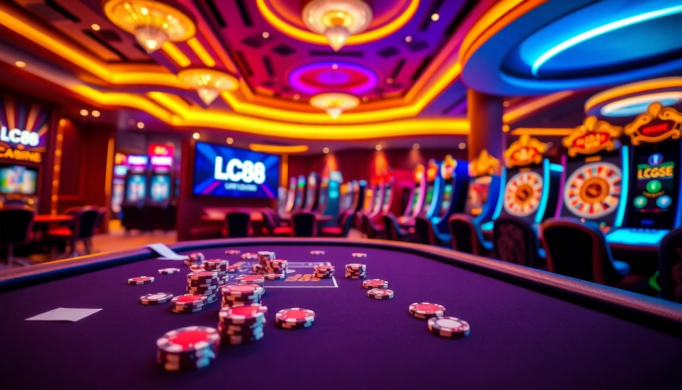 Exciting online gambling at https://lc88app.com/ with vibrant casino visuals and thrilling action.