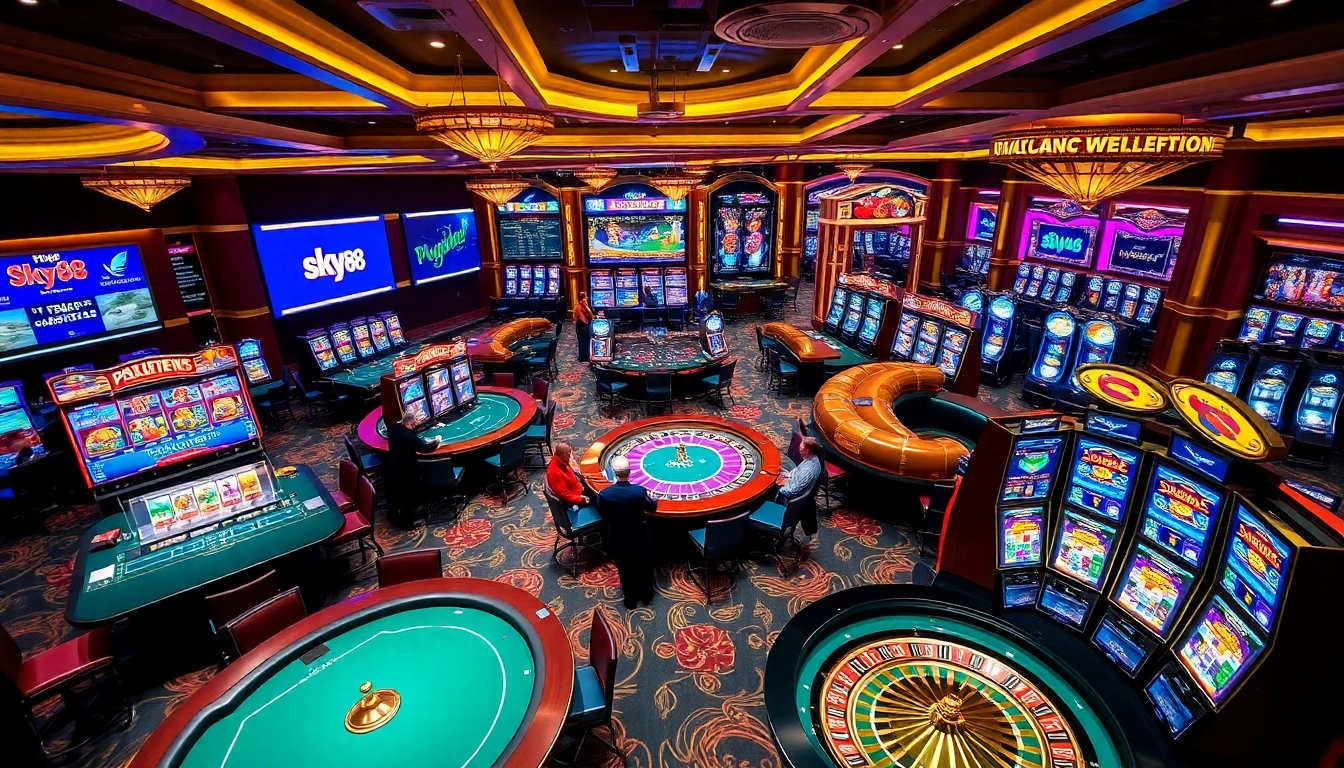 Experience the exciting gambling atmosphere at https://sky88.sa.com/ with dynamic tables and thrilling gameplay.
