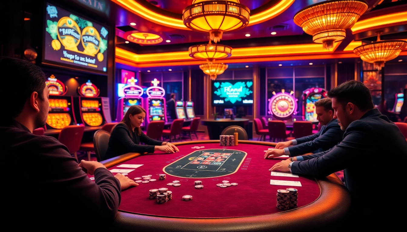 Play exciting poker at the luxurious casino featured on https://f8beta2.support/ with vibrant slot machines.