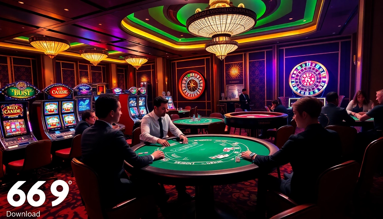 Experience the excitement of gambling with 667bet Download featuring elegant casino tables and vibrant games.