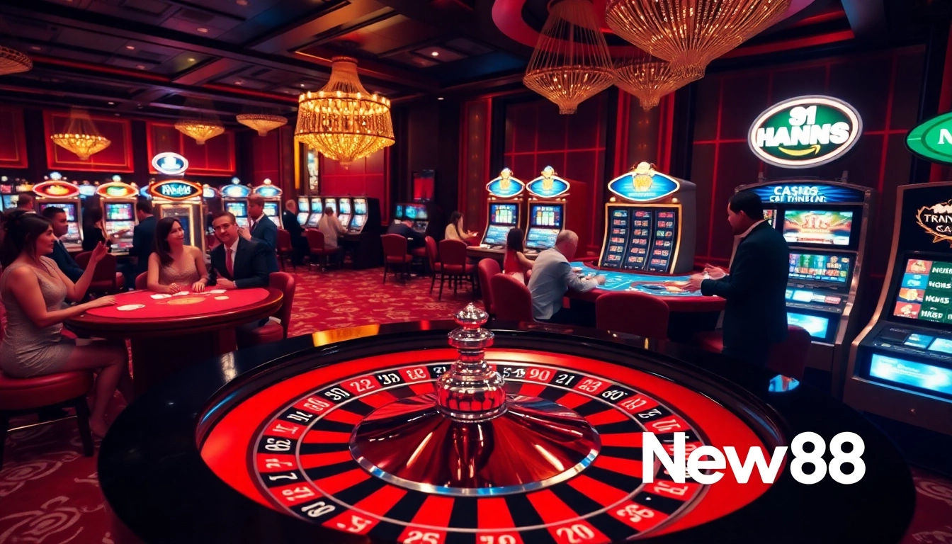 Experience thrilling roulette and poker action at https://new88bet.us/ in a glamorous casino setting