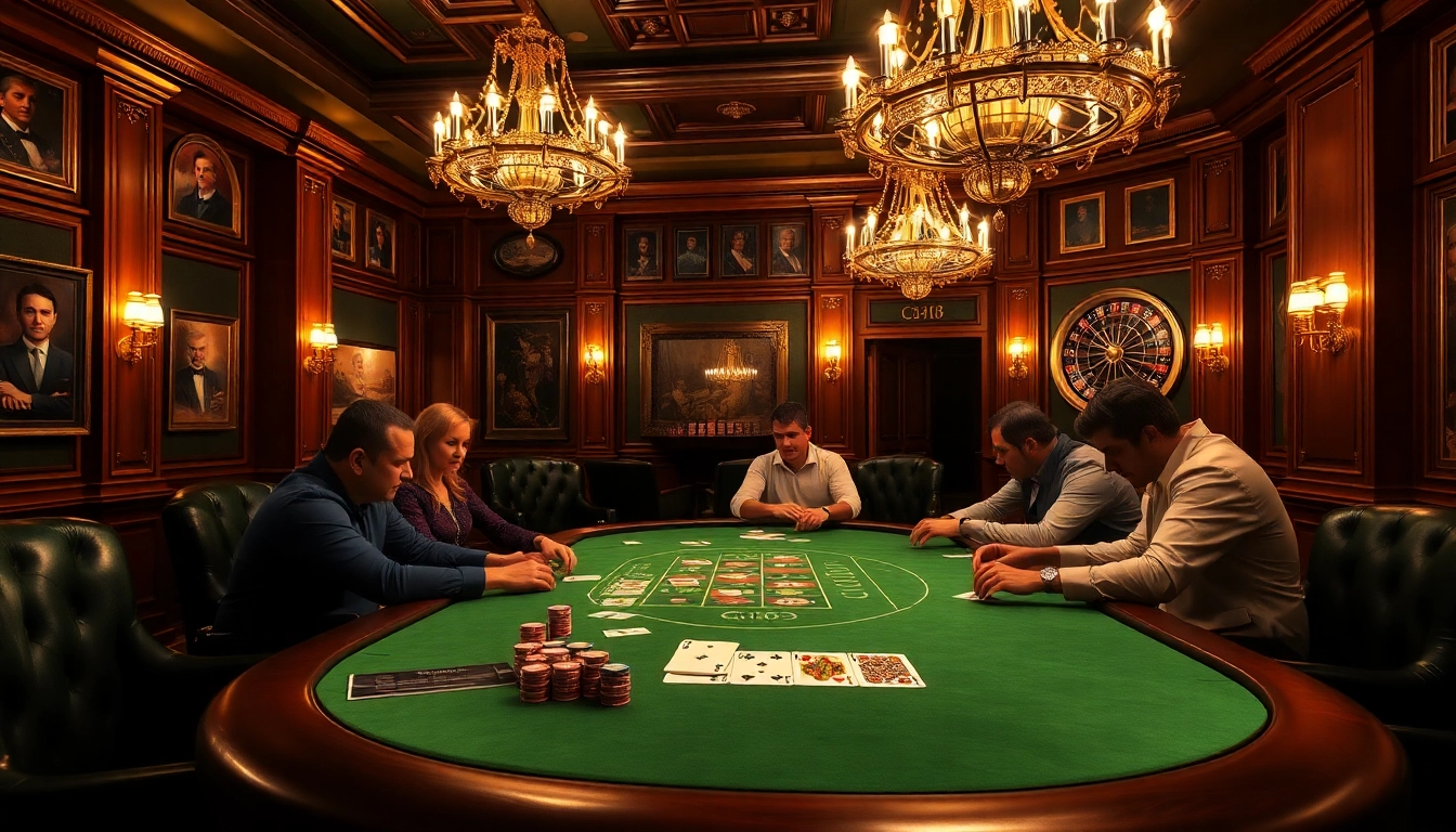 Engaging live poker game at casino C168, showcasing strategy and excitement.