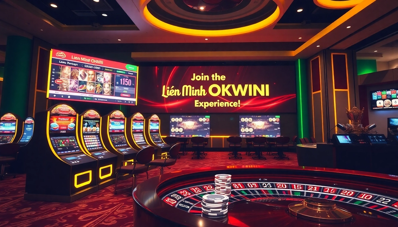 Experience the thrilling environment of Liên Minh OKWIN with vibrant online casino games.