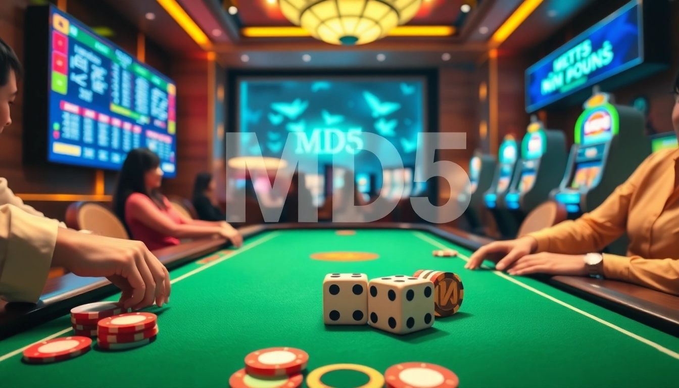 Experience thrilling gameplay at https://taixiumd5.world with vibrant casino elements and an exciting Tài Xỉu atmosphere.