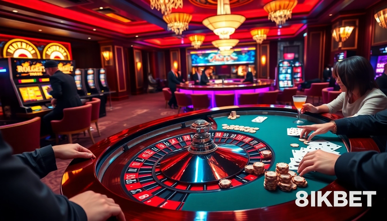 Experience luxury gaming at 8KBET with exciting roulette and poker action.