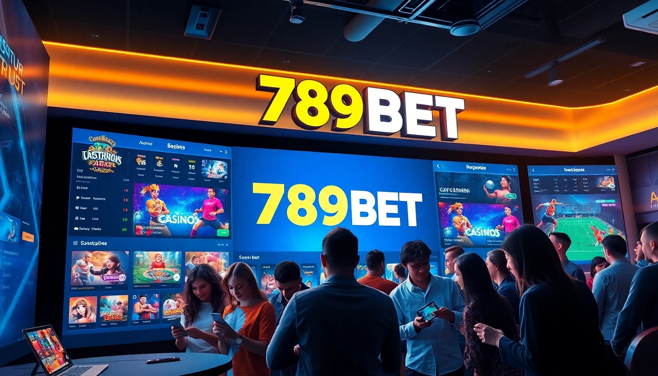Engaged players enjoying 789BET's online gaming experience, showcasing the vibrant digital interface and diverse offerings.