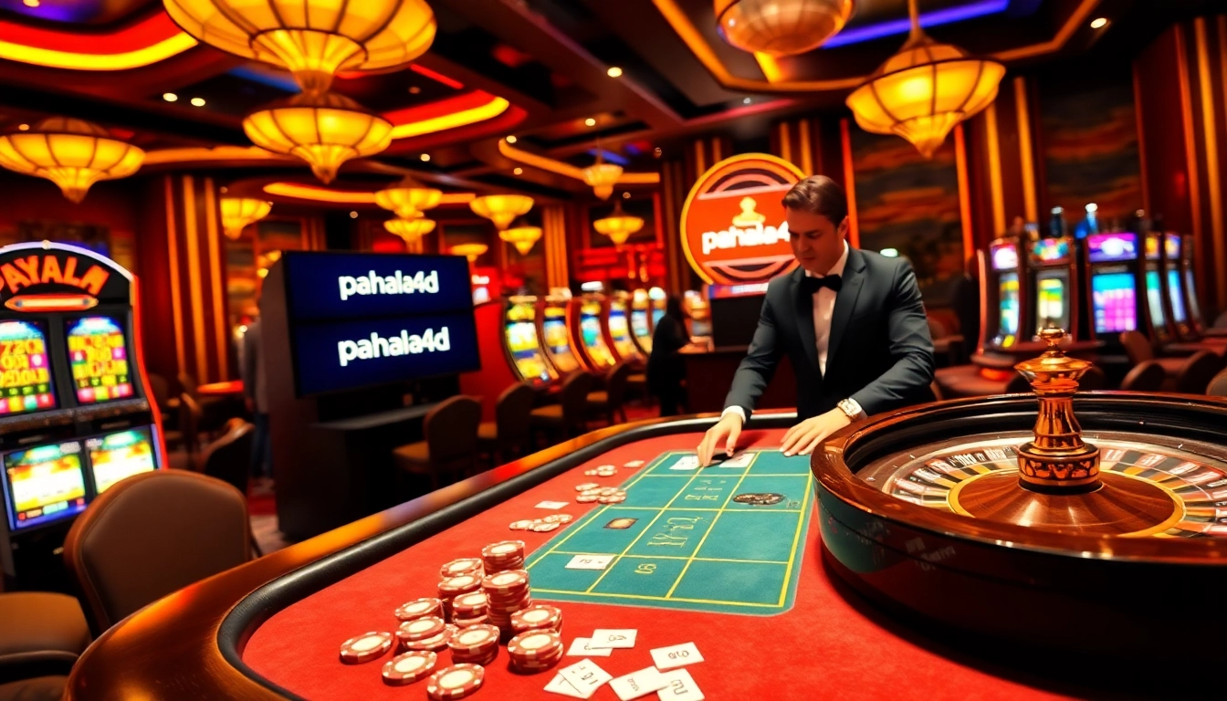 Experience high-stakes excitement at the pahala4d casino with vibrant tables and engaged players.