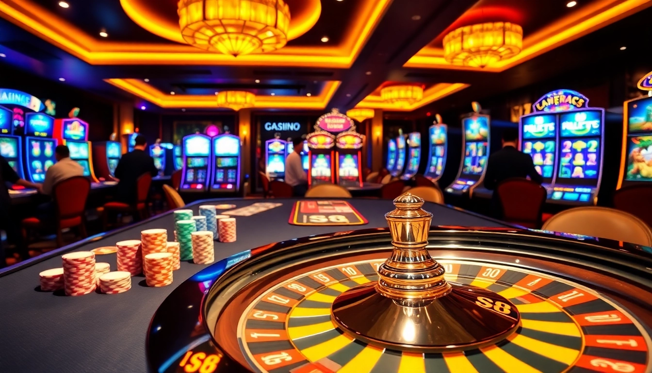 S8 enhances the excitement of a casino experience with vibrant poker games and sophisticated roulette.