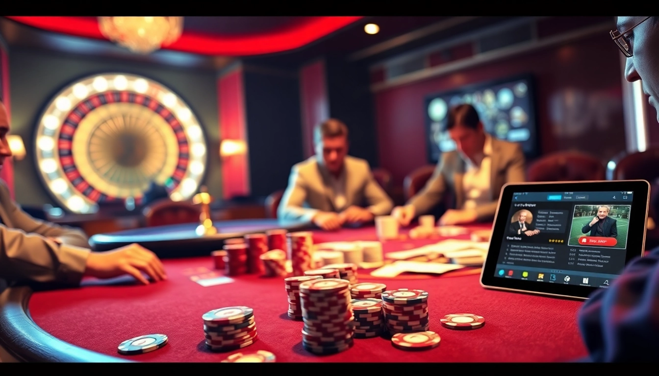 Experience the thrill of gambling at MB66 with high-stakes poker, vibrant chips, and excitement.