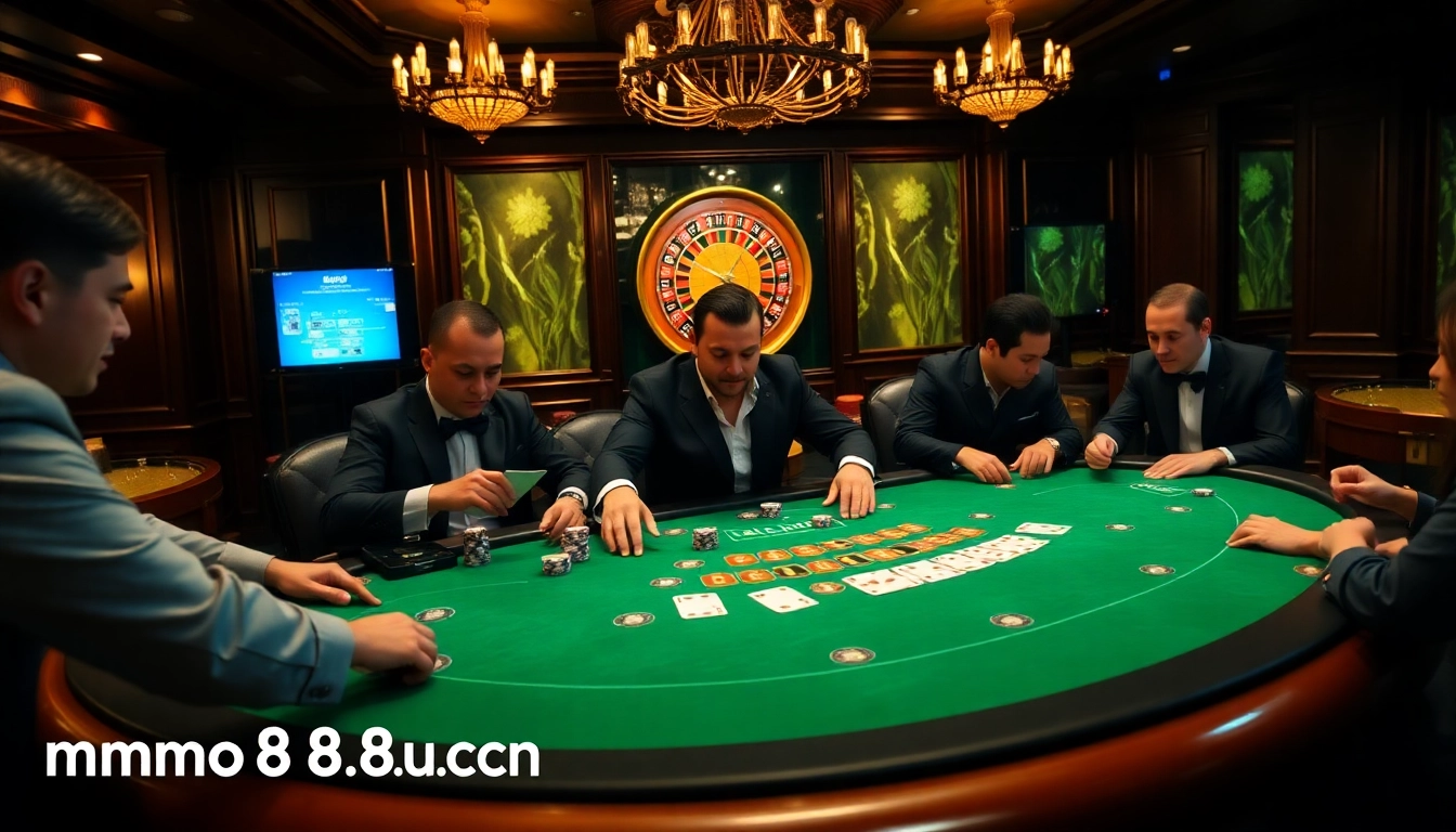 Experience the thrill of gambling at mmoo88.us.com with intense poker action and luxury casino ambiance.