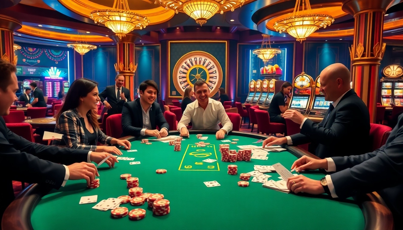 Experience thrilling gameplay at https://hitclub.care/ with a vibrant poker table setup full of excitement, chips, and cards.