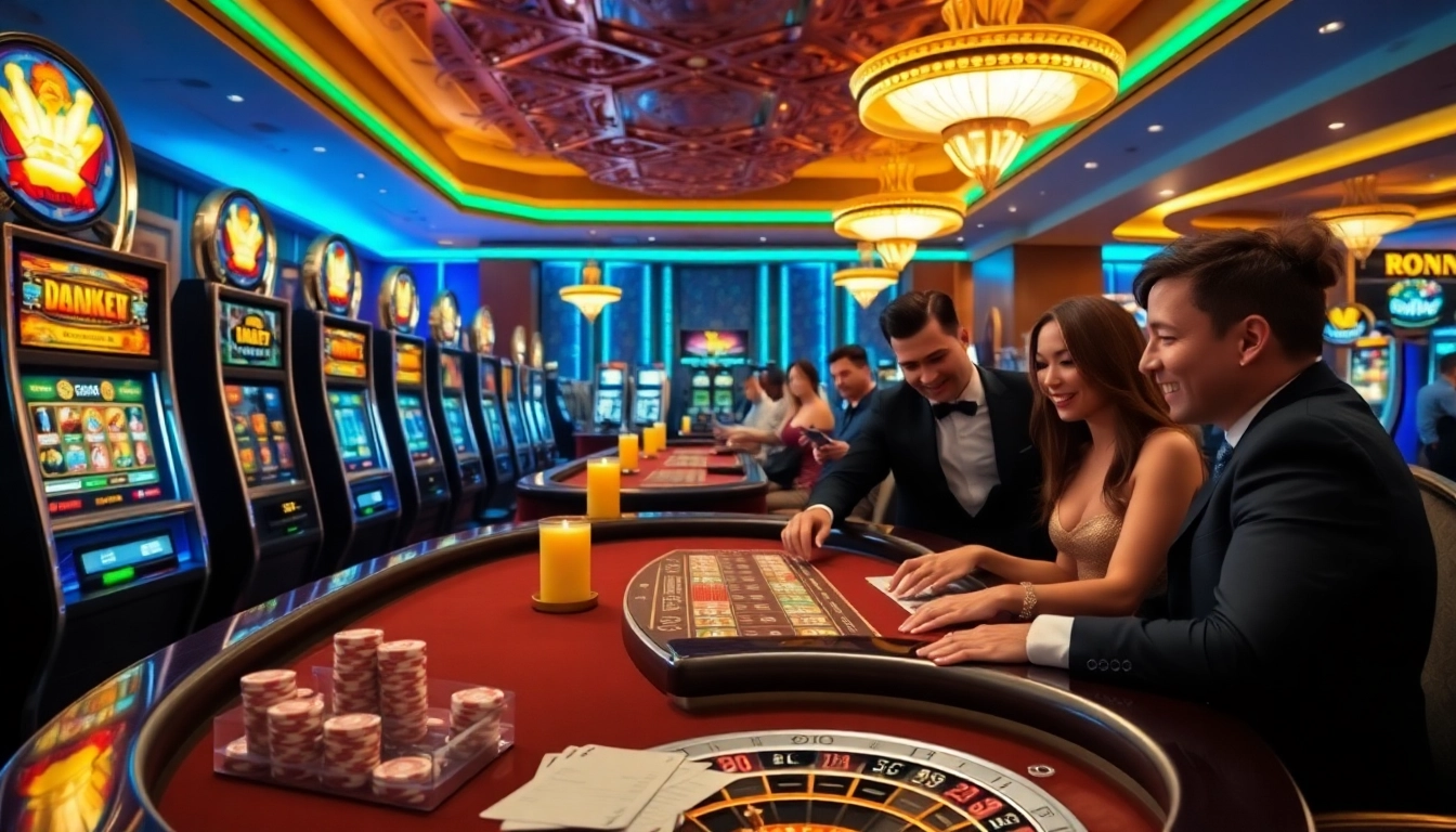 Experience the thrill of winning at https://luck8r1.com with vibrant casino tables and players.