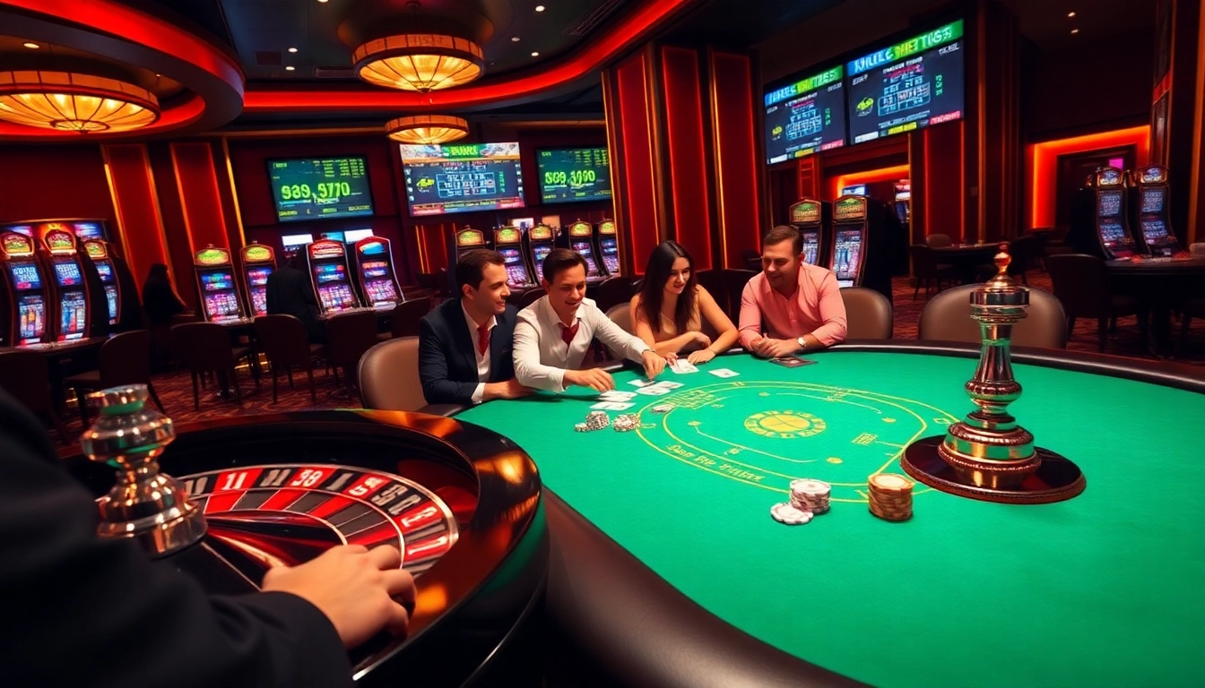 שחקנים על שולחן פוקר נהנים ממשחקי הימור גבוה בקזינו Stake המרגש.