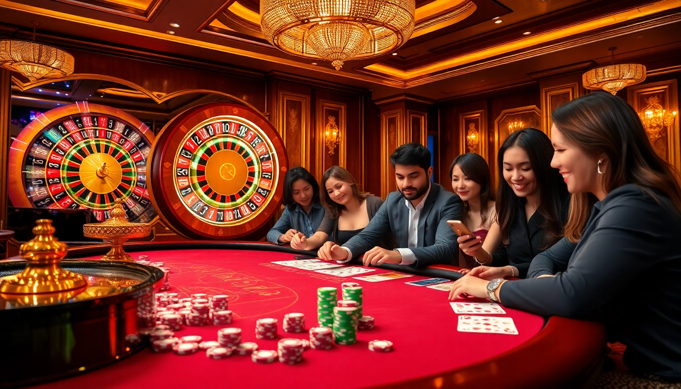Experience the thrill of Rikvip at a luxurious casino game table filled with excitement.