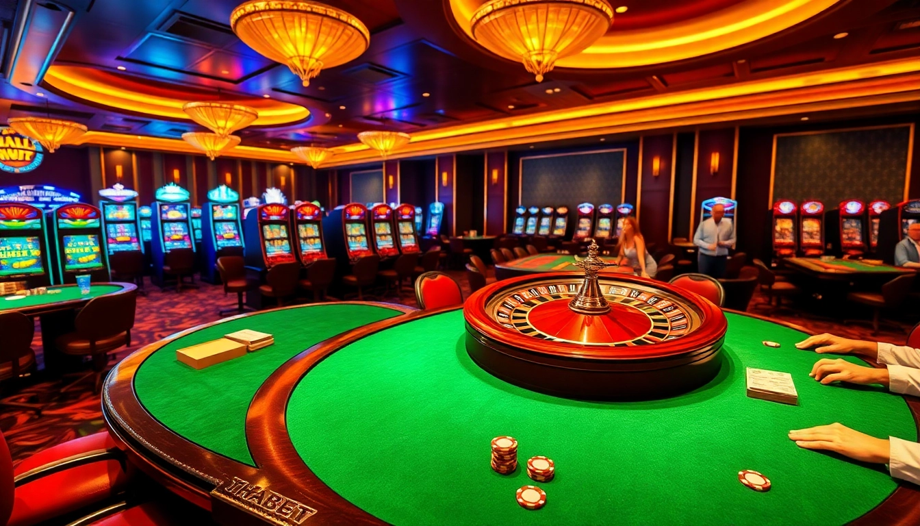 Action-packed gambling scene at THABET casino showcasing vibrant games and thrilling excitement.