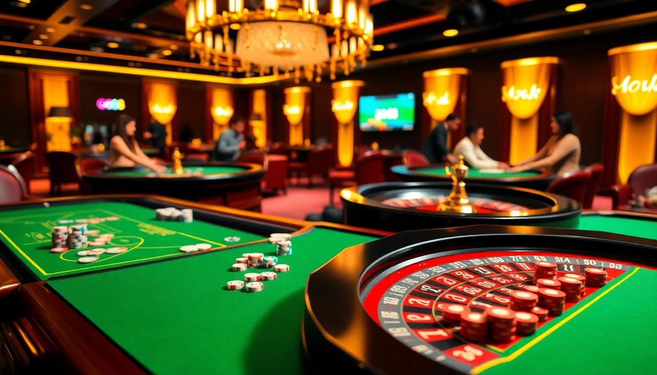 Experience thrilling gameplay at go88 with vibrant casino tables and excitement.