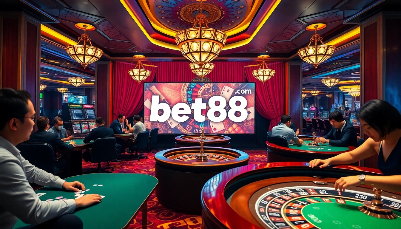 Join the excitement at bet88. com with vibrant casino games featuring poker, roulette, and slots.