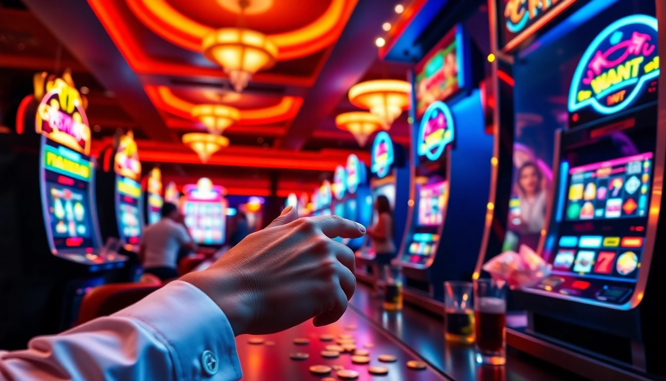 Momen menarik Kenangan4D saat pemain merayakan kemenangan di permainan kasino dengan mesin slot.