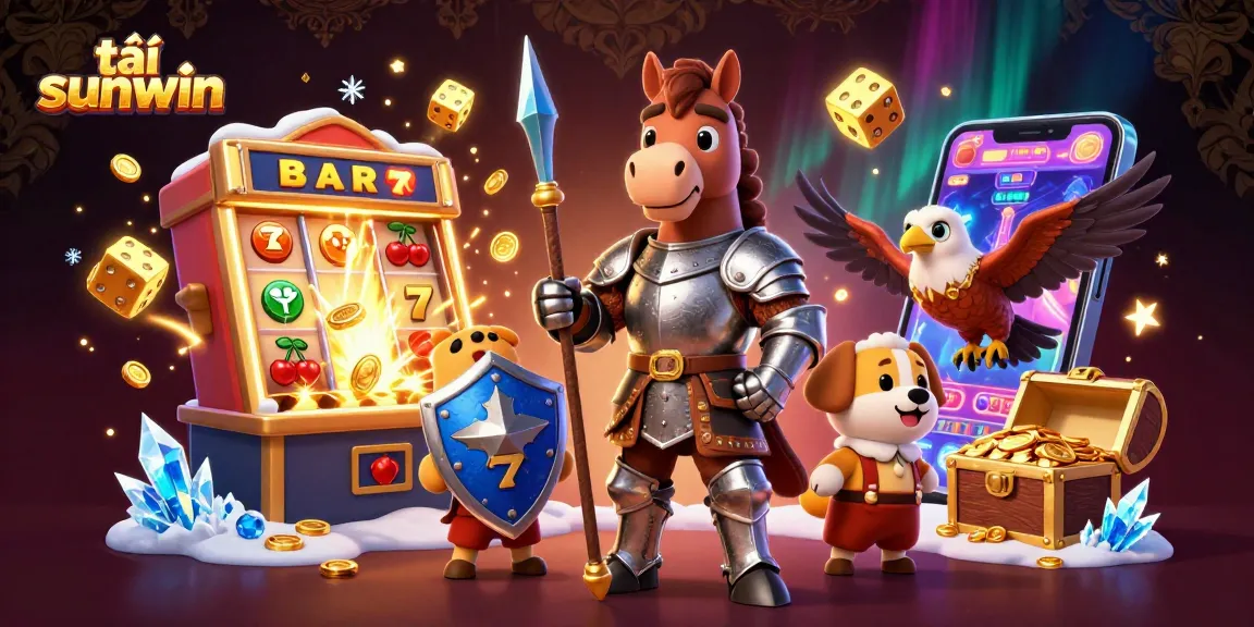 Play tải sunwin with unique 3D characters and vibrant gaming elements bursting with excitement.